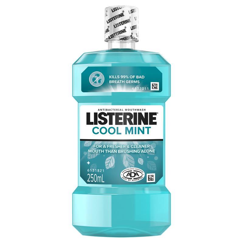 Listerine Cool Mint Antibacterial Mouthwash 250mL