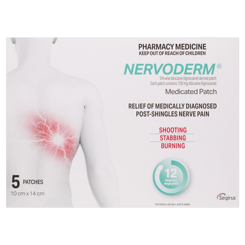 Nervoderm Lignocaine 5 Dermal Patch