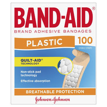 Band-Aid Plastic Strips 100 Pack