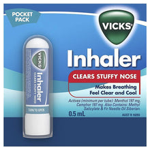 Vicks Nasal Spray Decongestant Inhaler 0.5mL