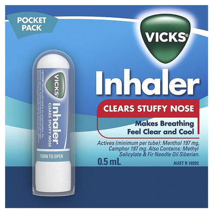 Vicks Nasal Spray Decongestant Inhaler 0.5mL