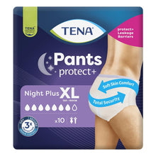 Tena Pants Night Plus X Large 10 Pack