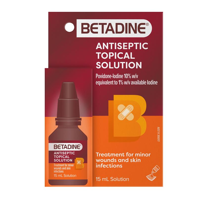 Betadine Antiseptic Topical Solution Liquid 15mL