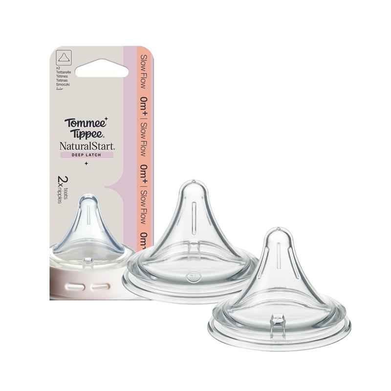 Tommee Tippee Natural Start Triangular Teat Slow 2 Pack