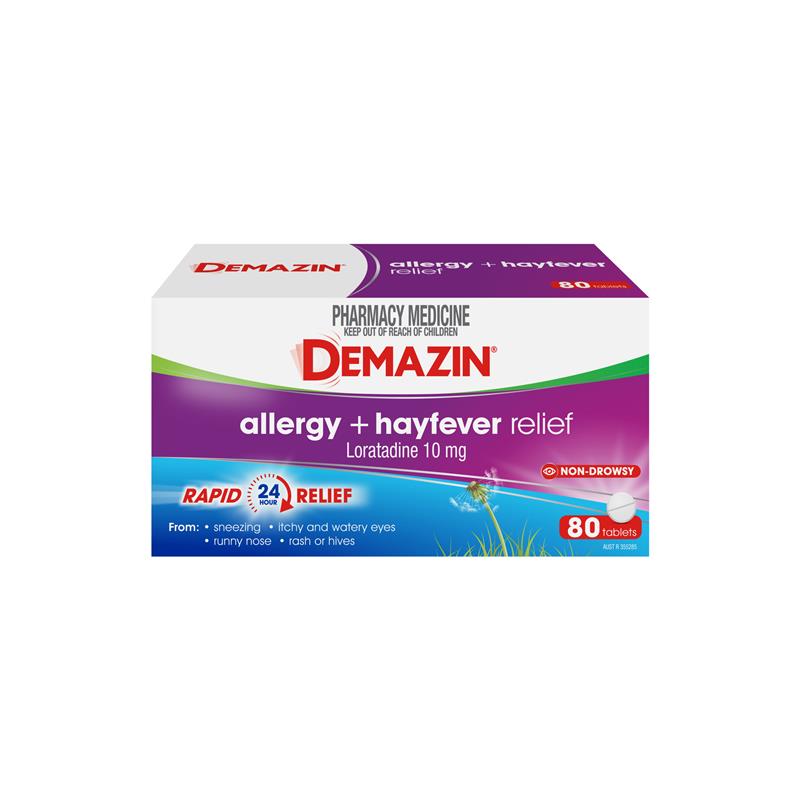 Demazin Allergy + Hayfever Relief Non-Drowsy 80 Tablets