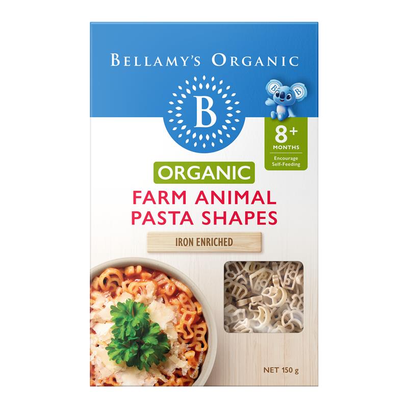 Bellamys Organic Farm Animal Pasta Shapes 150g