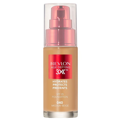Revlon Age Defying 3X Foundation Medium Beige