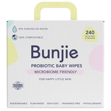 Bunjie Probiotic Baby Wipes 3 x 80 Pack - GimmeNow