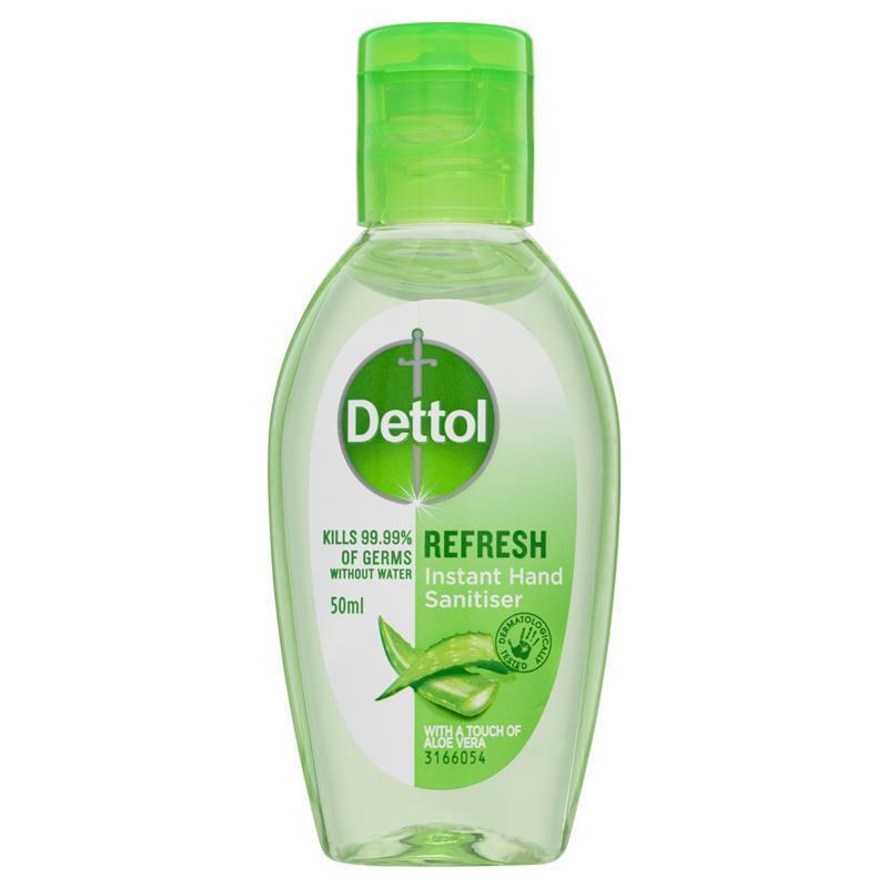 Dettol Refresh Liquid Hand Sanisiter 50mL Healthy Touch Antibacterial