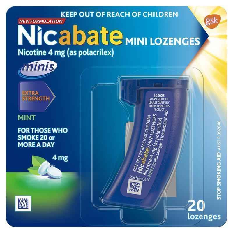 Nicabate Minis 4mg 20 Lozenges