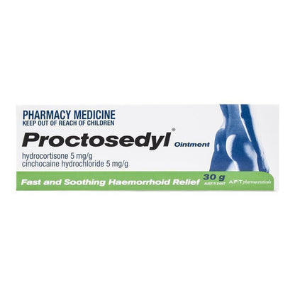 Proctosedyl Haemorrhoids Relief Ointment Cream 30g