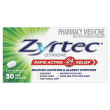 Zyrtec Rapid Acting Antihistamine Allergy & Hayfever Mini Tablets 30 Pack