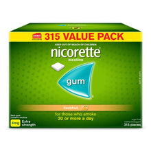 Nicorette Gum 4mg Fresh Fruit 315 Pieces Exclusive Size