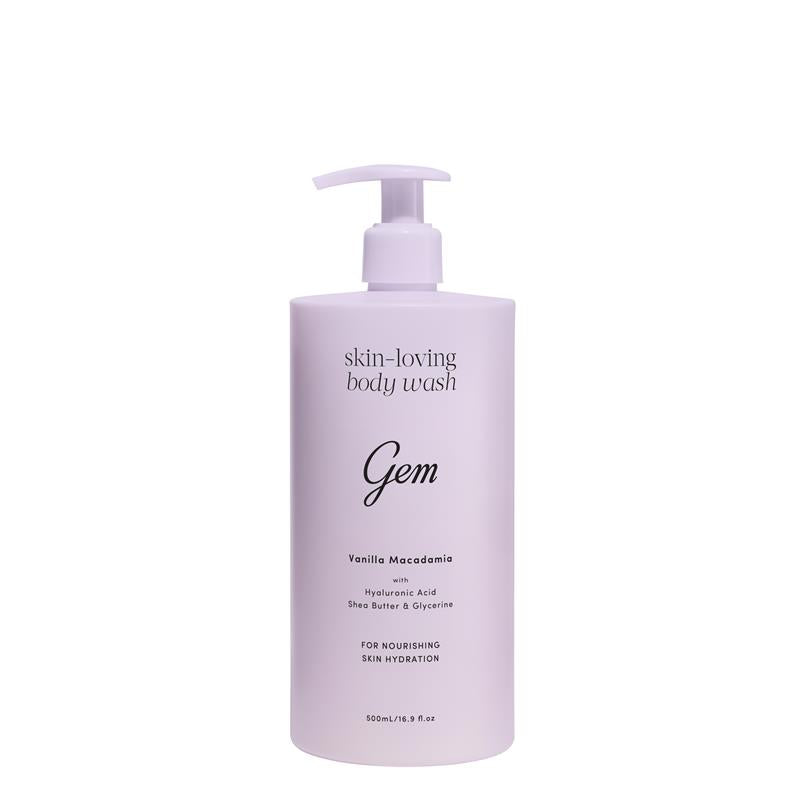 Gem Skin-Loving Vanilla Macadamia Body Wash 500ml Exclusive Size