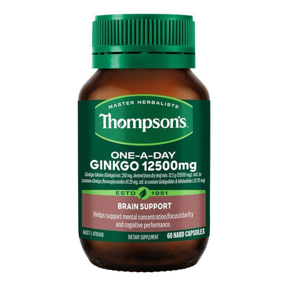 Thompsons One A Day Ginkgo 12500mg 60 Capsules