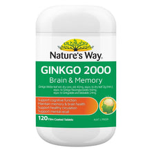 Nature's Way Ginkgo 2000 Brain & Memory 120 Tablets