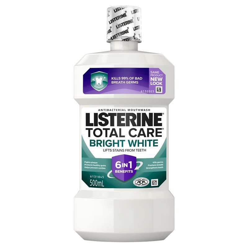 Listerine Mouthwash Bright White 500ml