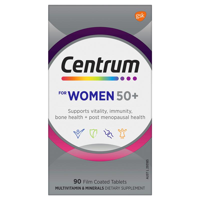 Centrum For Women 50+ 90 Tablets Exclusive Size
