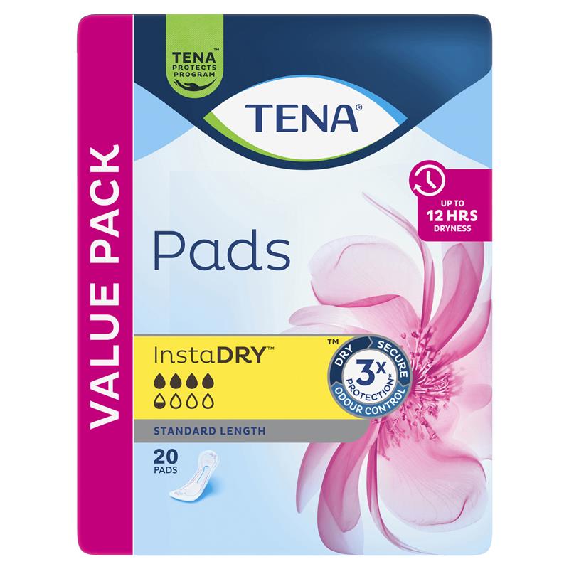 TENA Pad Instadry Standard 20 Pack