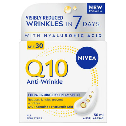 NIVEA Q10 Anti-Wrinkle Extra Firming Day Cream SPF30 50ml