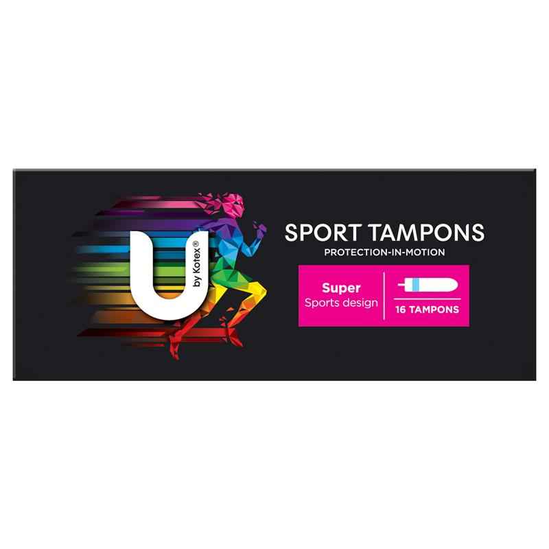 U By Kotex Sport Tampons Super 16 Pack