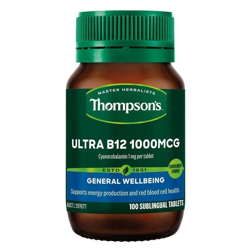 Thompson's Ultra B12 1000mcg 100 Tablets