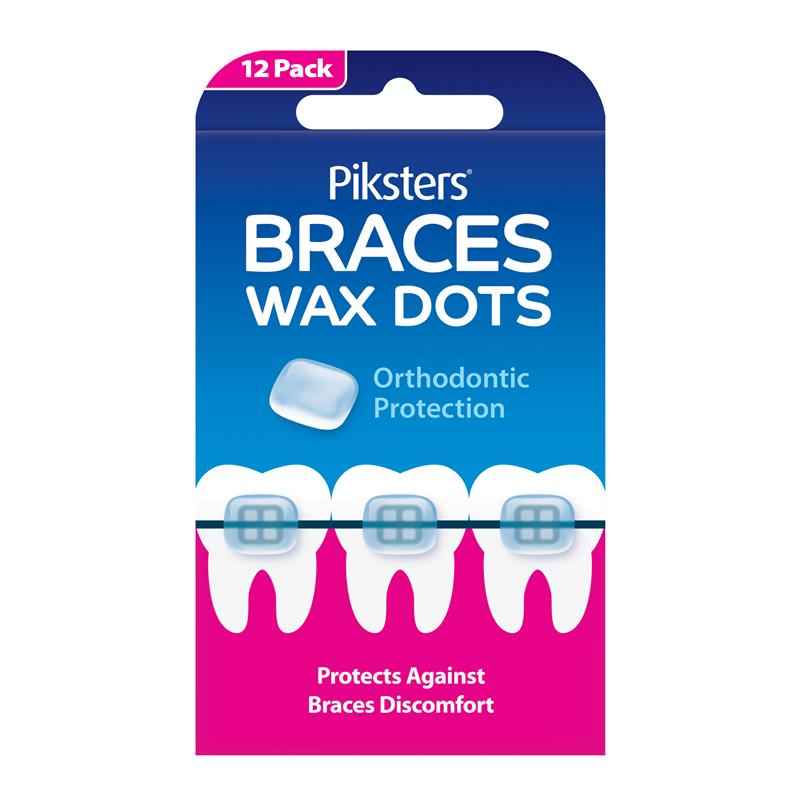 Piksters Braces Wax Dots 12 Pack