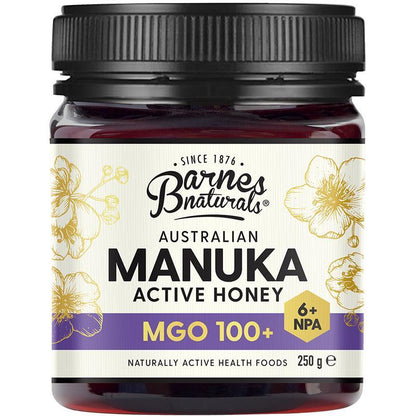 Barnes Naturals Australian Manuka Honey 250g MGO 100+