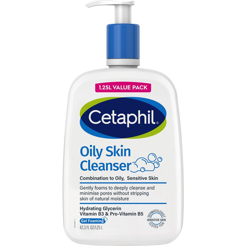 Cetaphil Oily Skin Cleanser 1.25L Exclusive Size
