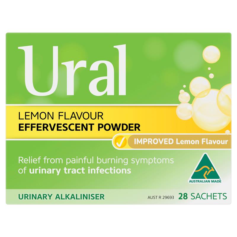 Ural Effervescent Powder Lemon 28 Sachets