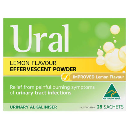Ural Effervescent Powder Lemon 28 Sachets