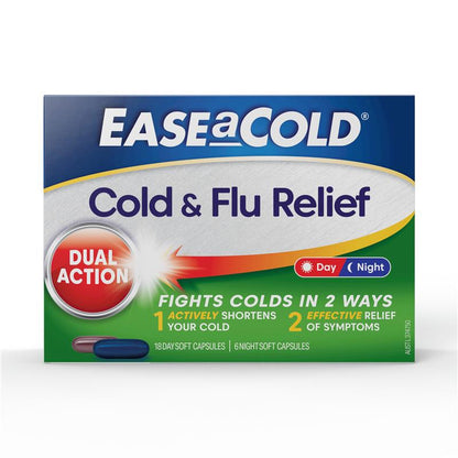 Ease a Cold Cold & Flu Day & Night 24 Capsules