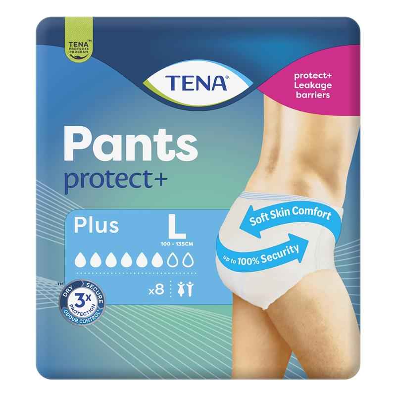 TENA Pants Plus Large 8 Pack