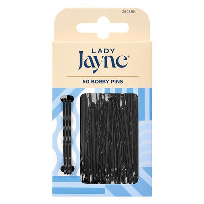 Lady Jayne Bobby Pins, Black, 4.5 Cm, Pk50