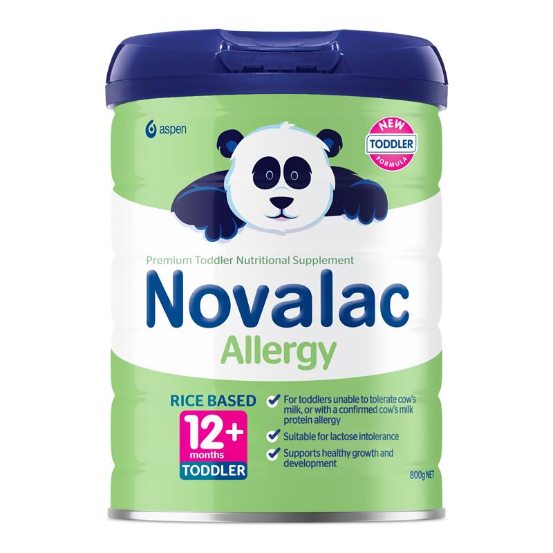 Novalac Allergy Rice Based Toddler Drink 12 Months + 800g