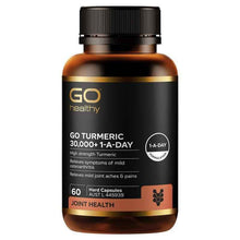 GO Healthy Turmeric 30000+ 1-A-DAY 60 Hard Vege Capsules