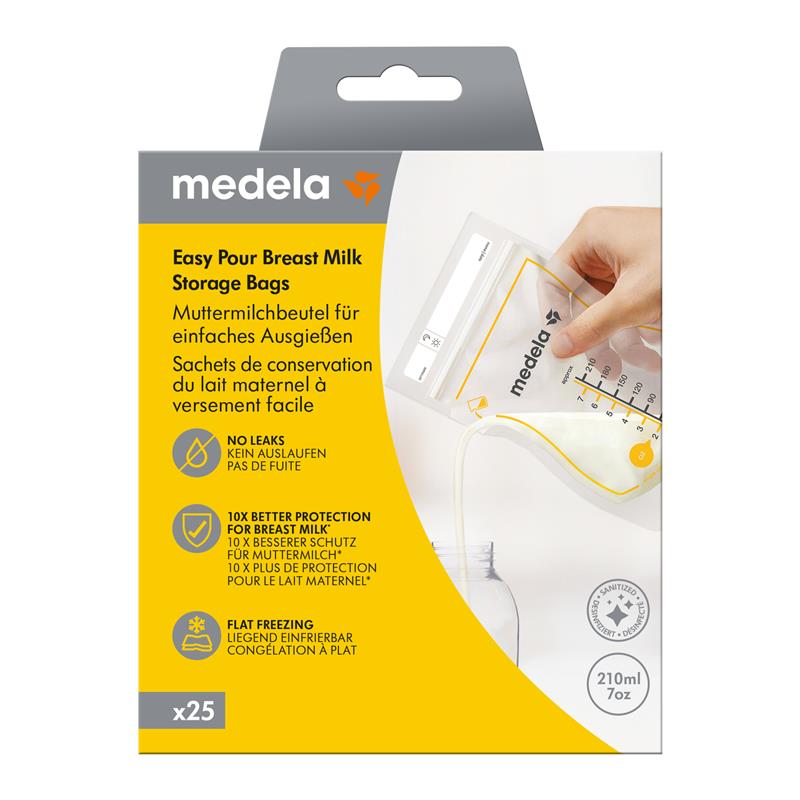 Medela Easy Pour Breast Milk Storage Bags 25 Pack