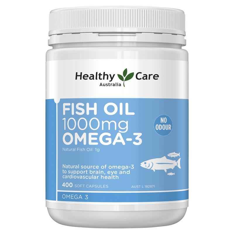 Healthy Care Fish Oil 1000mg Omega 3 400 Capsules