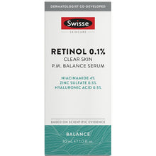 Swisse Skincare Retinol 0.1% Clear Skin PM Balance Serum 30ml - GimmeNow