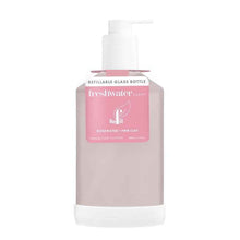 Freshwater Farm Refillable Glass Bottle Rosewater + Pink Clay 500ml
