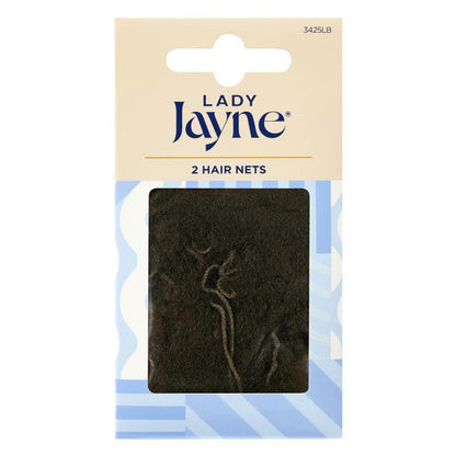 Lady Jayne Hair Net, Light Brown, Pk2