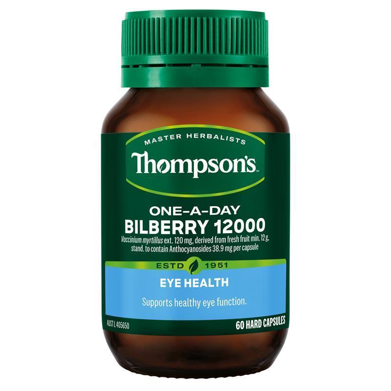 Thompson's One-A-Day Bilberry 12000mg 60 Capsules