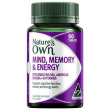 Nature's Own Mind Memory & Energy 50 Tablets - GimmeNow