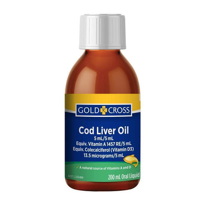 Cod Liver Oil 200ml Gold Cross