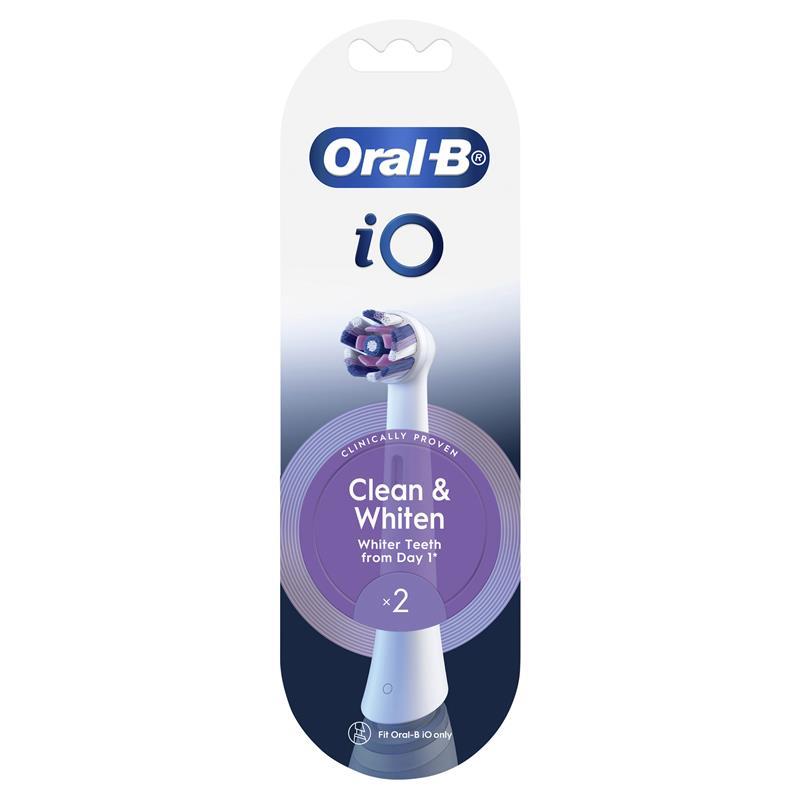 Oral B Power Toothbrush iO Clean & Whiten Refills 2 Pack