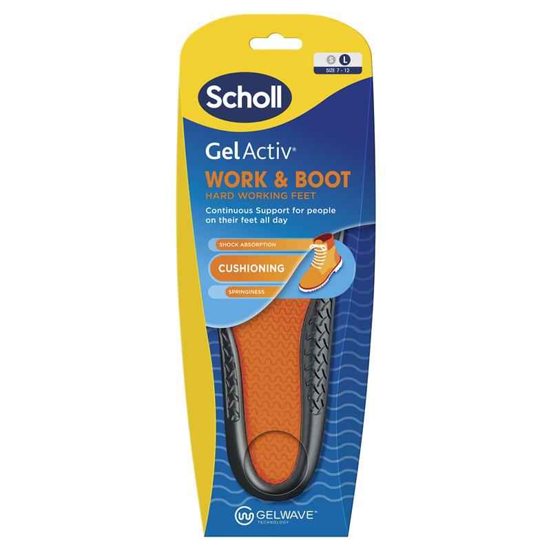 Scholl Gel Activ Insole Work & Boot Large