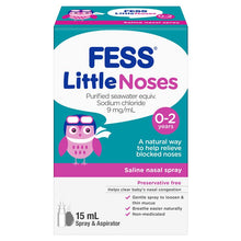 Fess Little Noses Saline Nose Spray + Aspirator 15ml