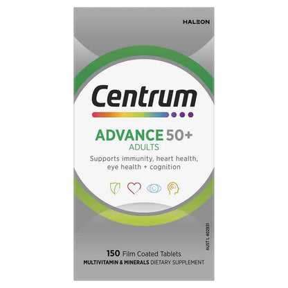 Centrum Advance 50+ 150 Tablets Exclusive Size
