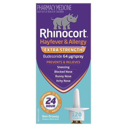 Rhinocort Extra Strength Hayfever & Allergy Nasal Spray 120 Sprays