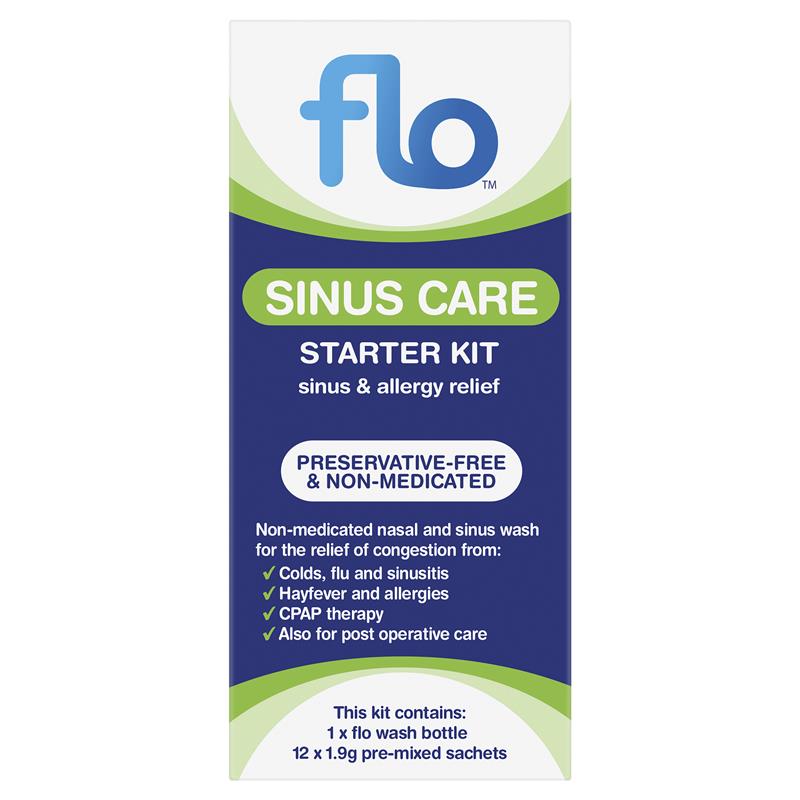 FLO Sinus Care Starter Kit 12 Sachets